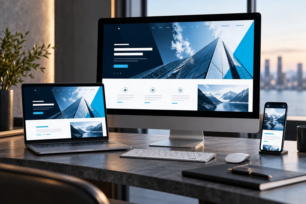Web tasarım hizmeti için konsept görsel